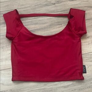Tiger Friday Red crop top